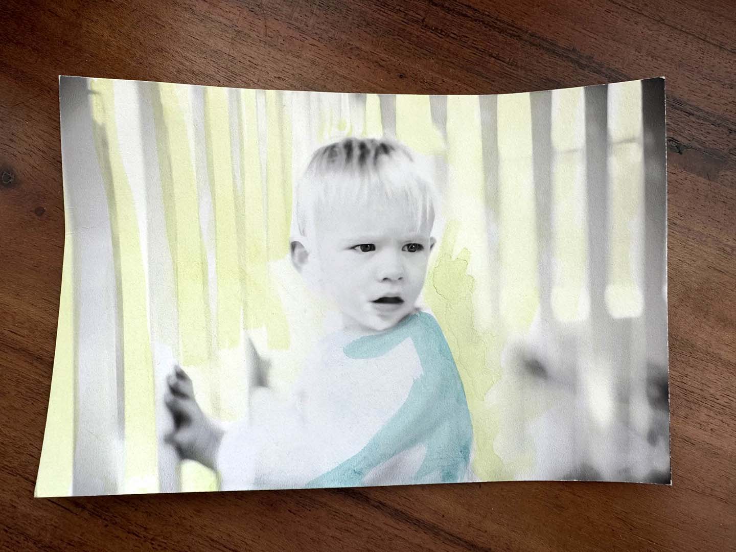painted photo as an example of photography lessons for kids